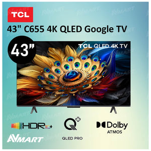 TCL - 43" C655 4K QLED Google TV 智能電視 ( 43C655 ) 43寸