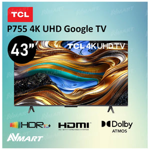 TCL - 43" P755 4K UHD 超高清 Google TV (43P755) 43寸