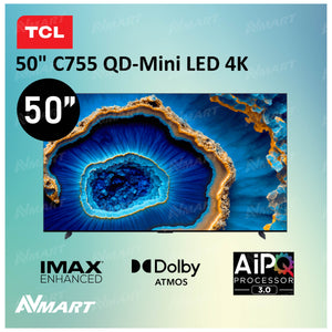 TCL - TCL 50" C755 4K QD-Mini LED Google TV 電視 ( 50C755 ) 智能電視 50寸