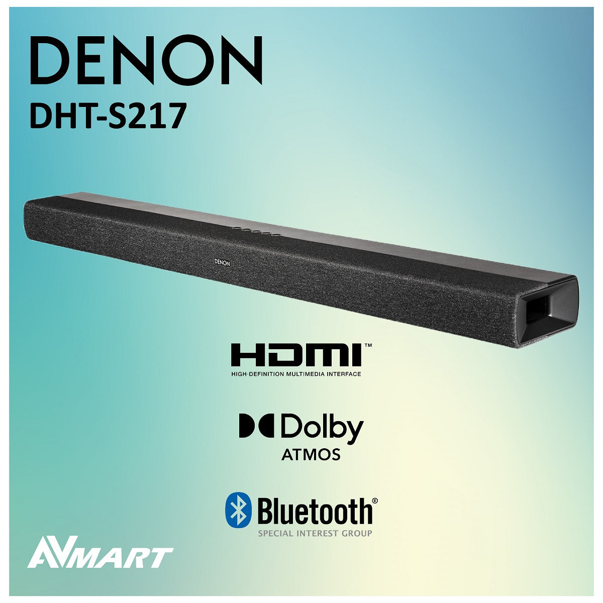 DENON 天龍DHT-S217 Dolby ATMOS MART 杜比全景聲2.1 Soundbar 一體式家居音響DHTS217 – AV